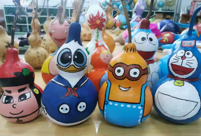 画葫芦上的简单图案【葫芦上的简笔画手绘图案】