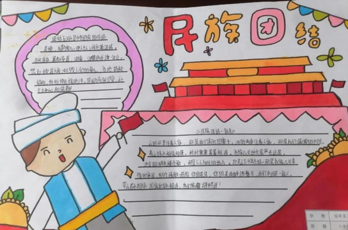 民族团结绘画简单【民族团结绘画简单又好看】