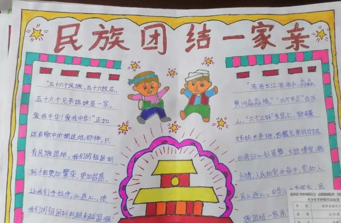 民族团结绘画简单【民族团结绘画简单又好看】