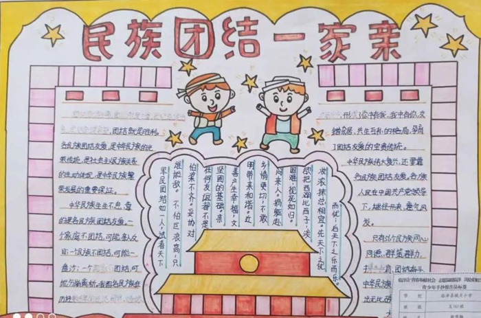民族团结绘画简单【民族团结绘画简单又好看】