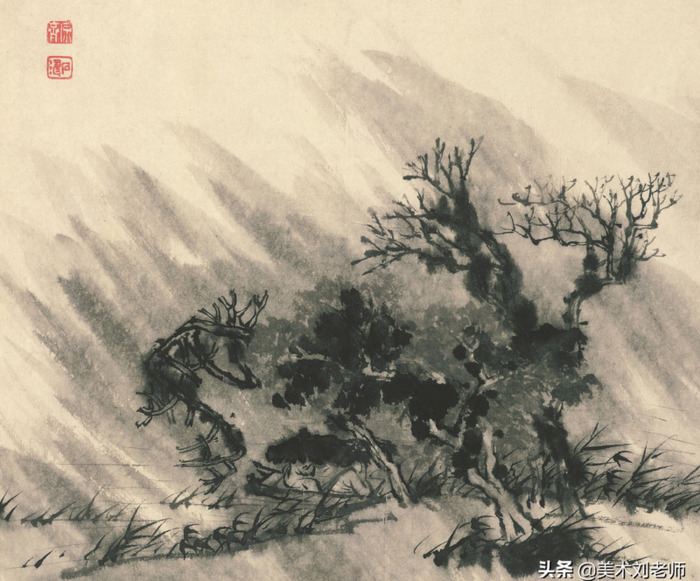 山水画题款大全集锦书法【水墨山水画题款大全】