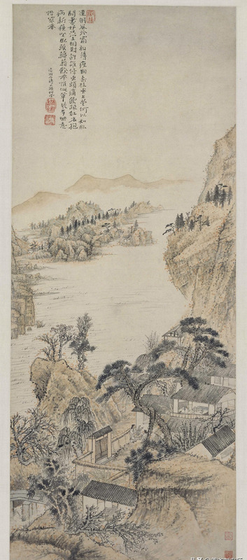 山水画题款大全集锦书法【水墨山水画题款大全】