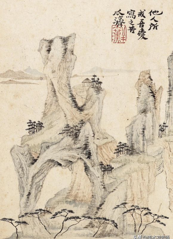 山水画题款大全集锦书法【水墨山水画题款大全】