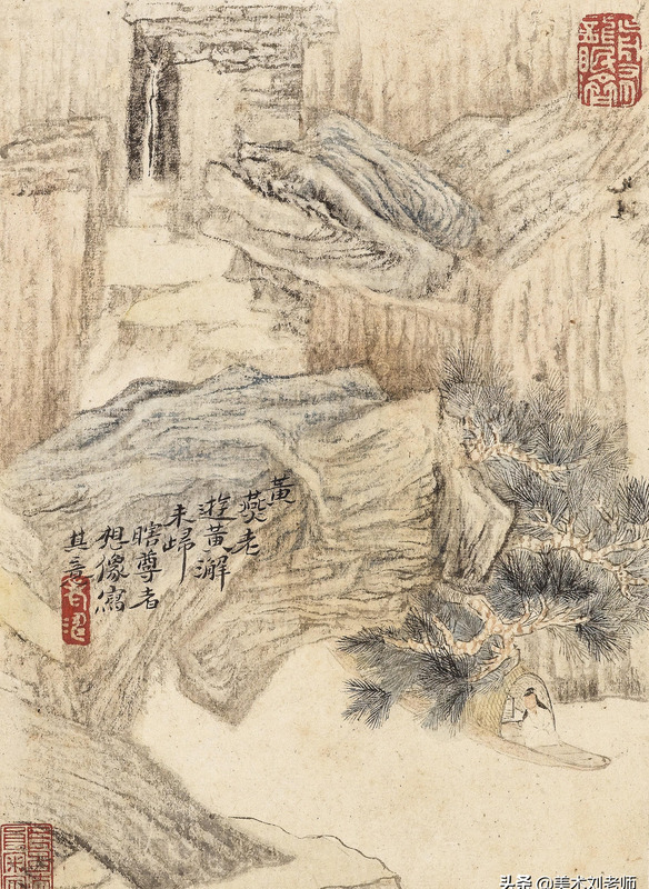 山水画题款大全集锦书法【水墨山水画题款大全】