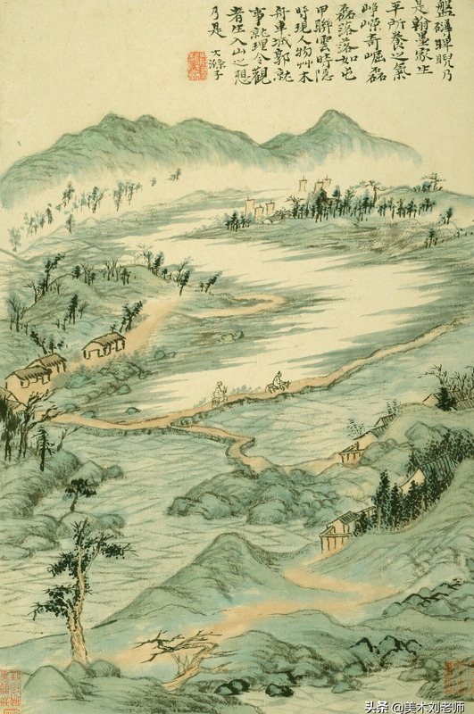 山水画题款大全集锦书法【水墨山水画题款大全】