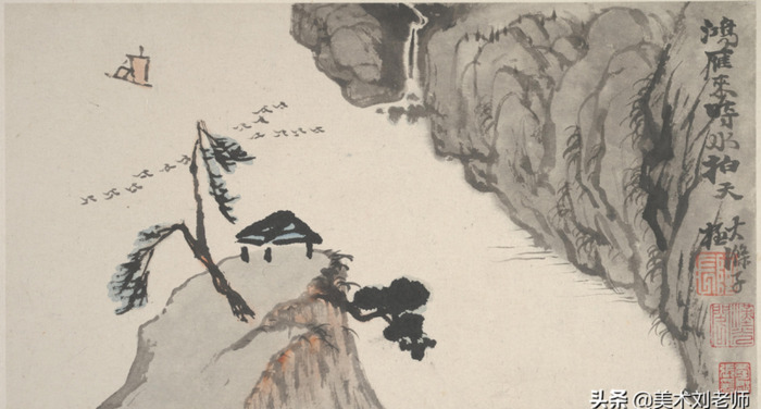 山水画题款大全集锦书法【水墨山水画题款大全】