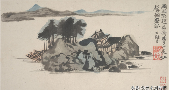 山水画题款大全集锦书法【水墨山水画题款大全】