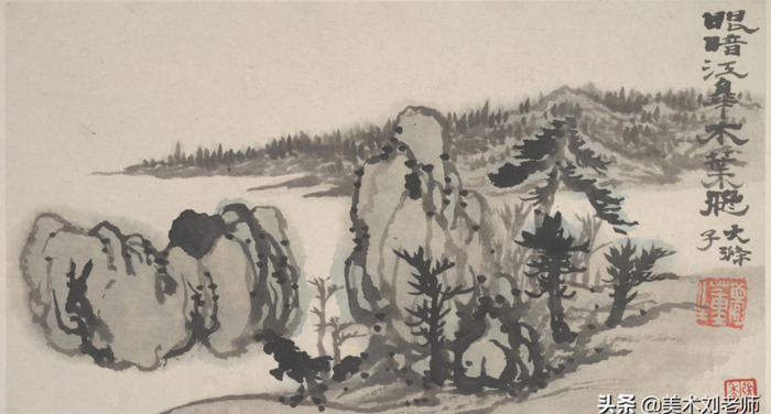 山水画题款大全集锦书法【水墨山水画题款大全】