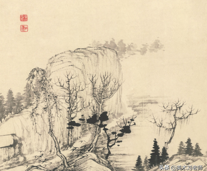 山水画题款大全集锦书法【水墨山水画题款大全】