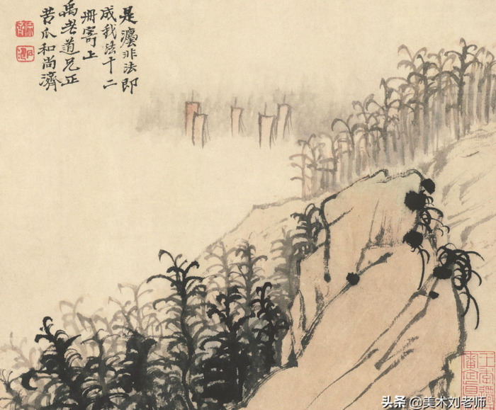 山水画题款大全集锦书法【水墨山水画题款大全】