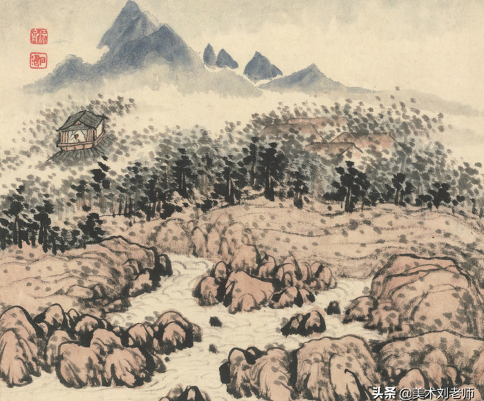 山水画题款大全集锦书法【水墨山水画题款大全】