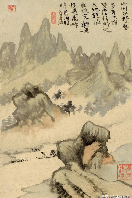 山水画题款大全集锦书法【水墨山水画题款大全】