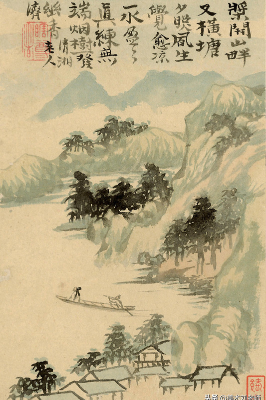 山水画题款大全集锦书法【水墨山水画题款大全】