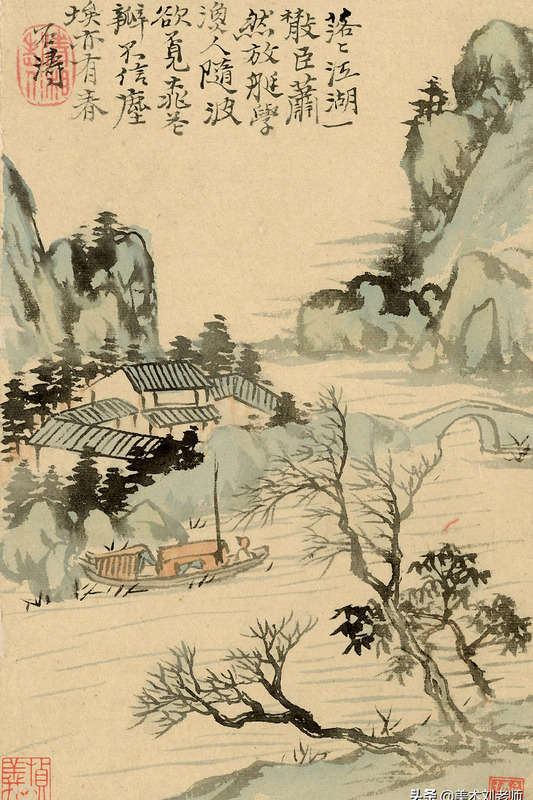 山水画题款大全集锦书法【水墨山水画题款大全】