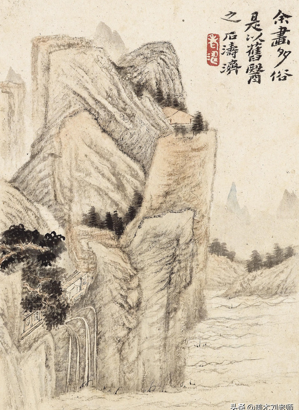 山水画题款大全集锦书法【水墨山水画题款大全】