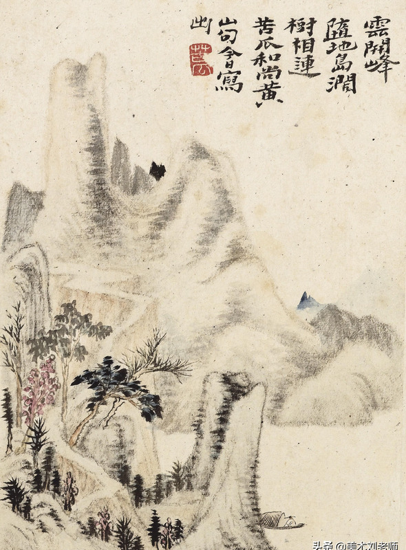 山水画题款大全集锦书法【水墨山水画题款大全】