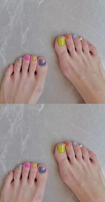 脚的照片怎么拍【脚趾美甲图片】