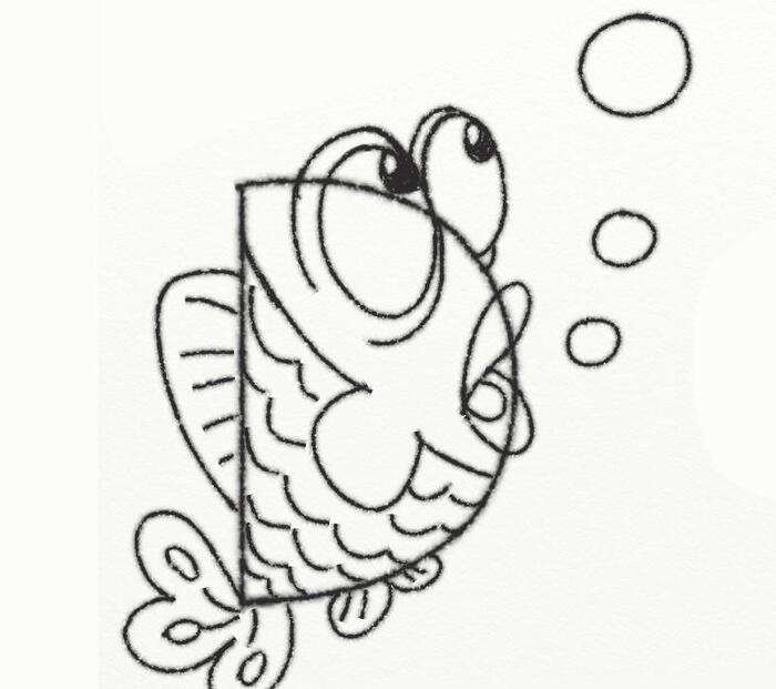 半圆形图案图片【半圆形图案简笔画】