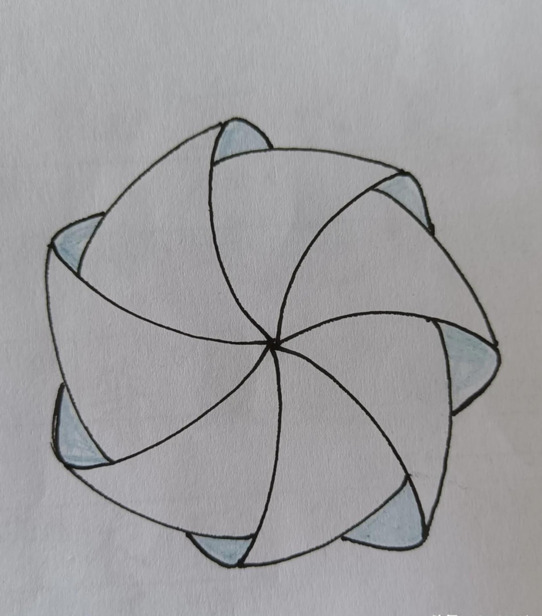 风车简笔画彩色【风车简笔画三角形】