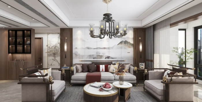 110平方三室两厅装修效果图视频【110平方三室两厅装修效果图新中式】