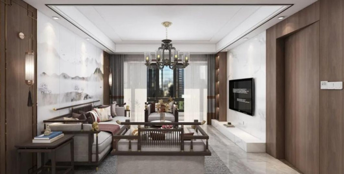 110平方三室两厅装修效果图视频【110平方三室两厅装修效果图新中式】