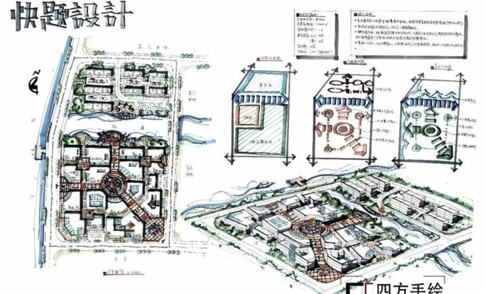 居住区设计平面图快题【居住区设计平面图高清】