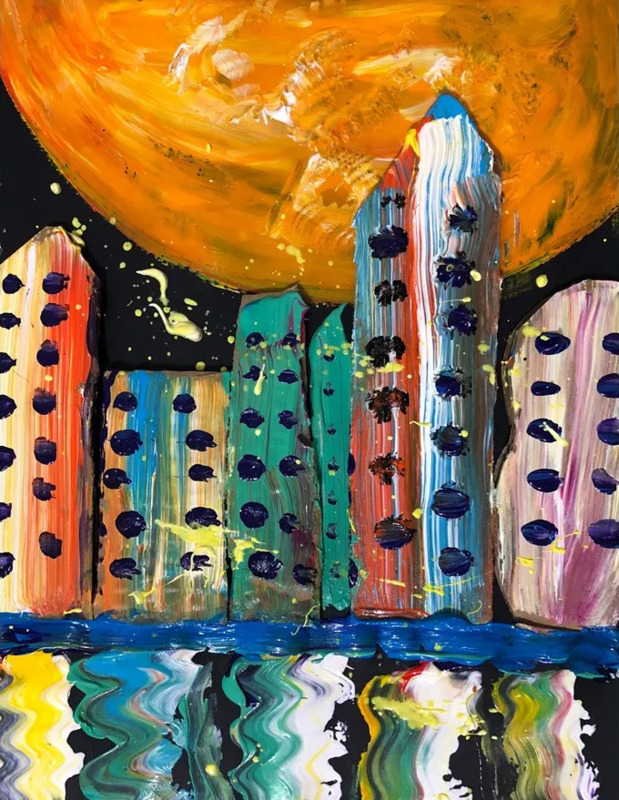 中秋节赏月图片儿童画【中秋节赏月图片高清】