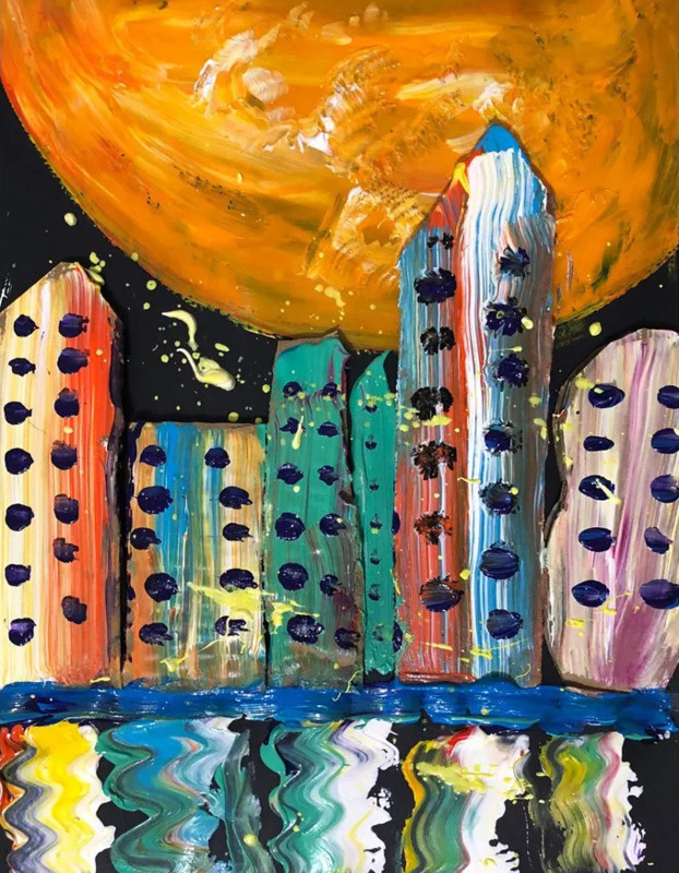 中秋节赏月图片儿童画【中秋节赏月图片高清】