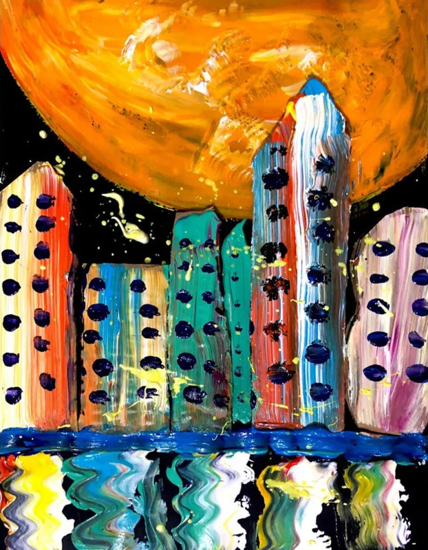 中秋节赏月图片儿童画【中秋节赏月图片高清】