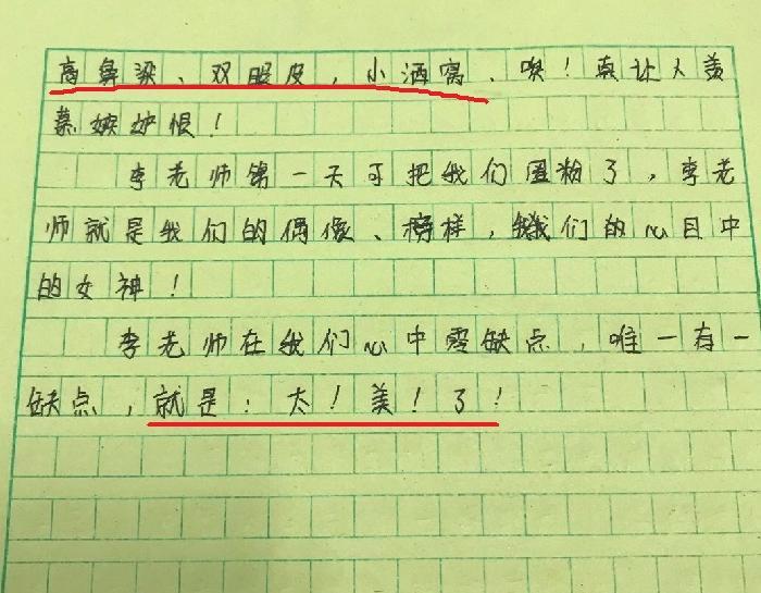 夸女孩子的第一印象评价【夸女孩子的第一印象的小作文】