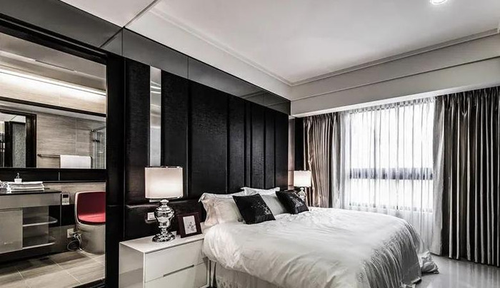 卧室连衣帽间连卫生间效果图【衣帽间卫生间装修效果图大全】