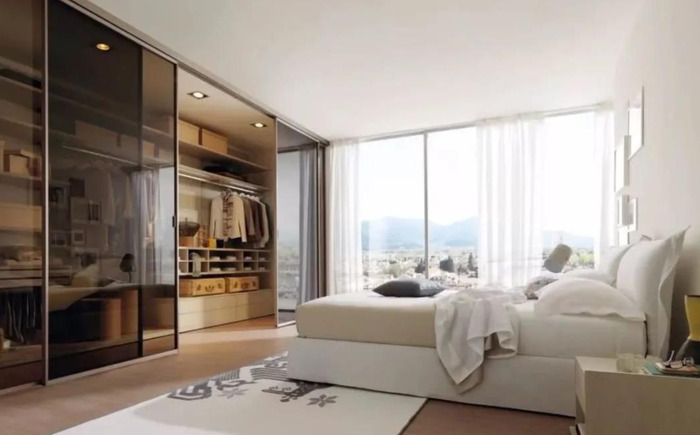 卧室连衣帽间连卫生间效果图【衣帽间卫生间装修效果图大全】