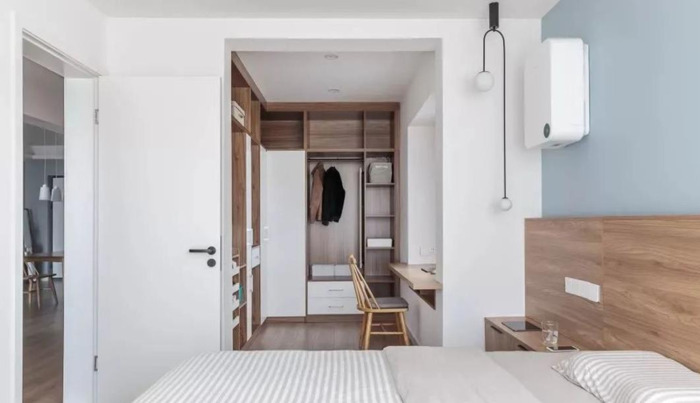 卧室连衣帽间连卫生间效果图【衣帽间卫生间装修效果图大全】