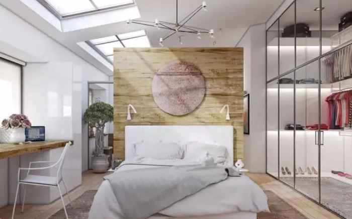 卧室连衣帽间连卫生间效果图【衣帽间卫生间装修效果图大全】