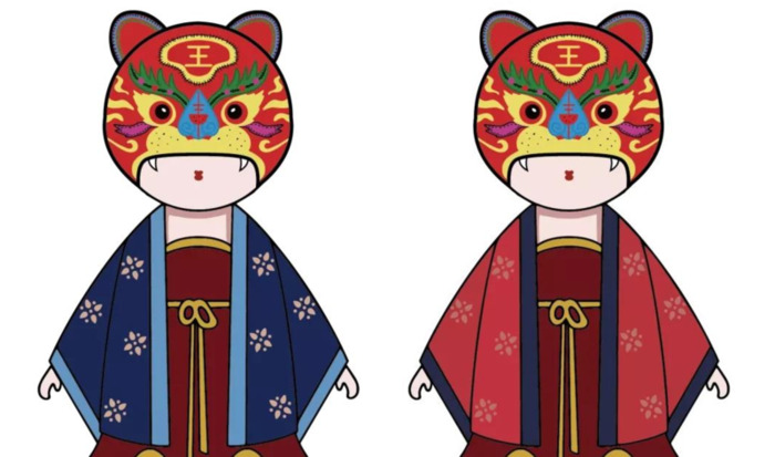 虎年吉祥物设计图案及寓意【虎年吉祥物设计简笔画】