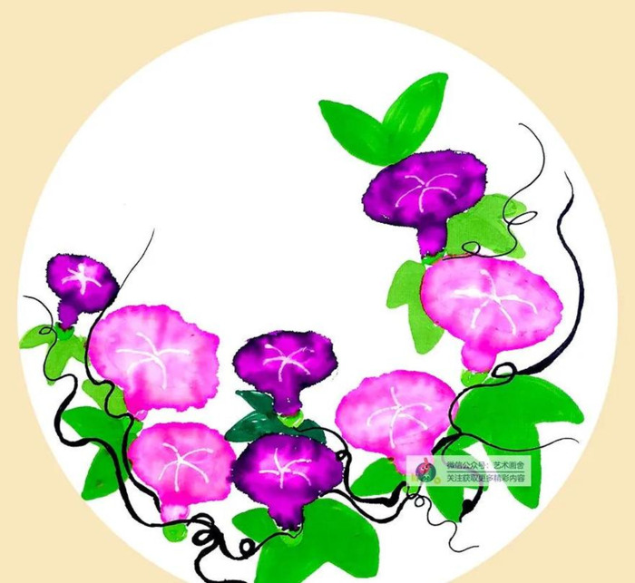 牵牛花简笔画图片大全【牵牛花简笔画图片大全 彩色】