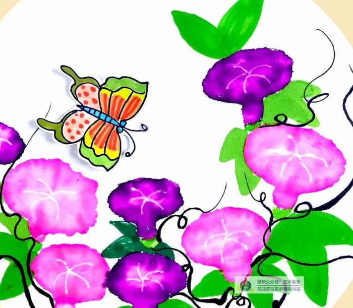 牵牛花简笔画图片大全【牵牛花简笔画图片大全 彩色】