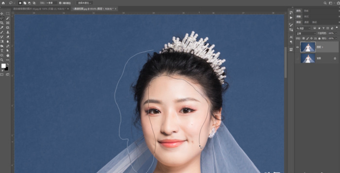 ps透明婚纱抠图步骤【ps怎么用通道抠图婚纱】