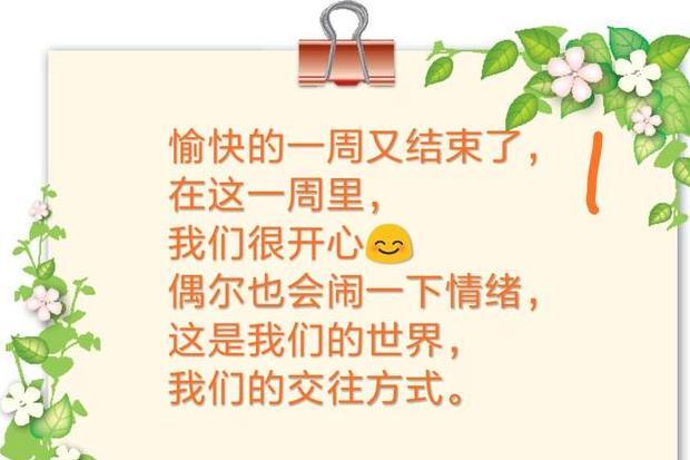 一周小结幼儿园【本周小结初中】