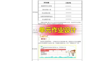 初中语文单元作业设计案例【初中数学单元作业设计案例】