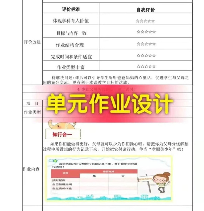 初中语文单元作业设计案例【初中数学单元作业设计案例】