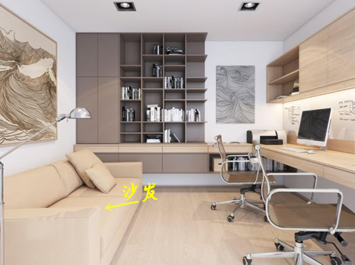 书房布置图【学生书房布置效果图】
