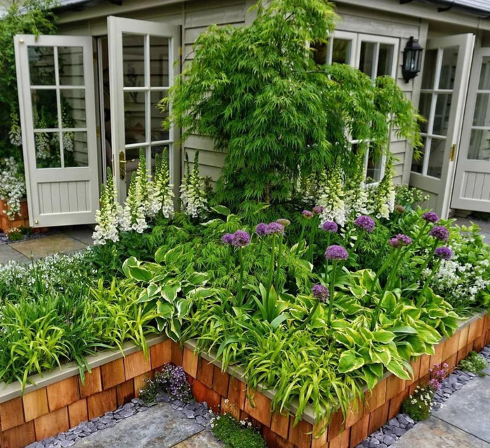 多肉花境效果图【花境效果图怎么做】