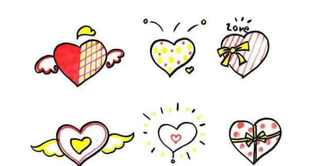 简笔画爱心小人【简笔画爱心手势】