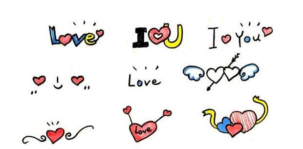 简笔画爱心小人【简笔画爱心手势】