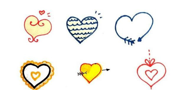 简笔画爱心小人【简笔画爱心手势】