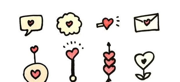 简笔画爱心小人【简笔画爱心手势】