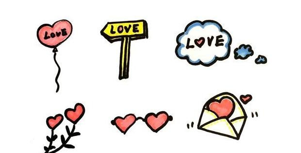 简笔画爱心小人【简笔画爱心手势】