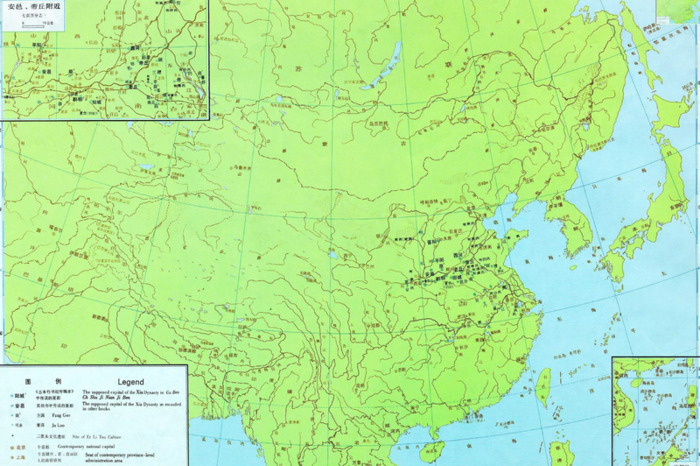 中国黄河流域地图【古代黄河流域地图】