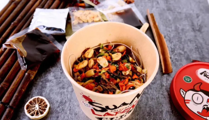 食族人酸辣粉是哪个厂家的产品【食族人爆肚粉多少钱一盒】